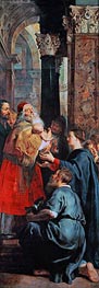 Presentation in the Temple (Descent from Cross Altarpiece - Right Panel), c.1611/14 by Rubens | Canvas Print