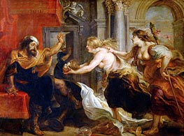 The Banquet of Tereus, c.1636/38 by Rubens | Canvas Print