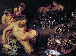 Drunken Silenus, c.1611/12 by Rubens | Canvas Print