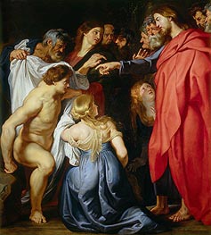 Raising of Lazarus, undated by Rubens | Canvas Print