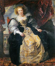 Helene Fourment im Brautkleid, c.1630/31 von Rubens | Leinwand Kunstdruck