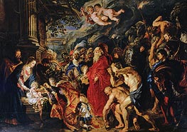 Adoration of the Magi, 1609 von Rubens | Leinwand Kunstdruck
