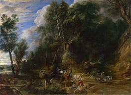 The Watering Place, c.1615/22 by Rubens | Canvas Print