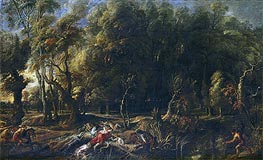 Rubens | Atalanta and Meleager Hunting the Wild Boar of Calydon | Giclée Canvas Print