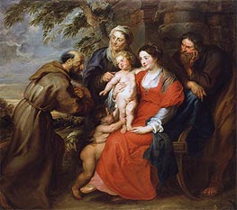 The Holy Family with Saint Francis | Rubens | Painting Reproduction