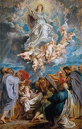 The Assumption of the Virgin, c.1611/12 by Rubens | Canvas Print