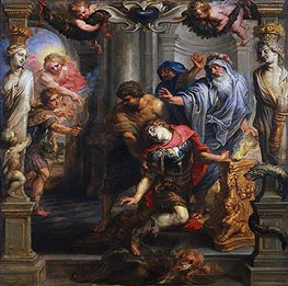 Death of Achilles, c.1630/35 by Rubens | Canvas Print