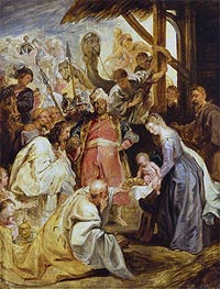 The Adoration of the Magi, c.1624 by Rubens | Canvas Print