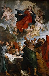 The Assumption of the Virgin Mary, c.1616/18 by Rubens | Canvas Print