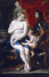 Venus, Mars and Cupid, undated by Rubens | Canvas Print