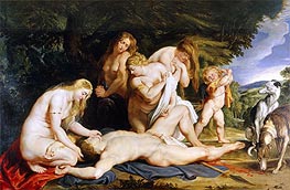 The Death of Adonis, c.1614 by Rubens | Canvas Print