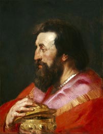 Einer der Heiligen Drei Könige: Melchior | Rubens | Gemälde Reproduktion