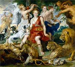 Krönung der Diana, c.1624 von Rubens | Kunstdruck