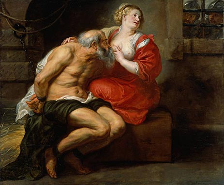 Cimon und Pero, c.1630 | Rubens | Giclée Leinwand Kunstdruck