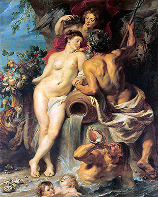 The Union of Earth and Water, c.1618 | Rubens | Giclée Leinwand Kunstdruck