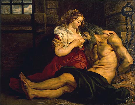 Rubens | Roman Charity, c.1612 | Giclée Canvas Print