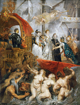 The Arrival of Marie de Medici in Marseilles, 3rd November 1600, c.1621/25 | Rubens | Giclée Leinwand Kunstdruck
