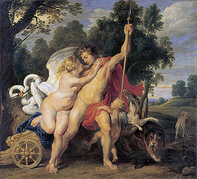 Rubens | Venus and Adonis, c.1615 | Giclée Canvas Print