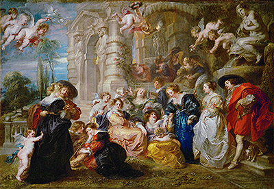 Garden of Love, c.1633 | Rubens | Giclée Leinwand Kunstdruck