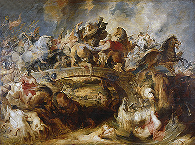 The Battle of the Amazons, 1618 | Rubens | Giclée Leinwand Kunstdruck