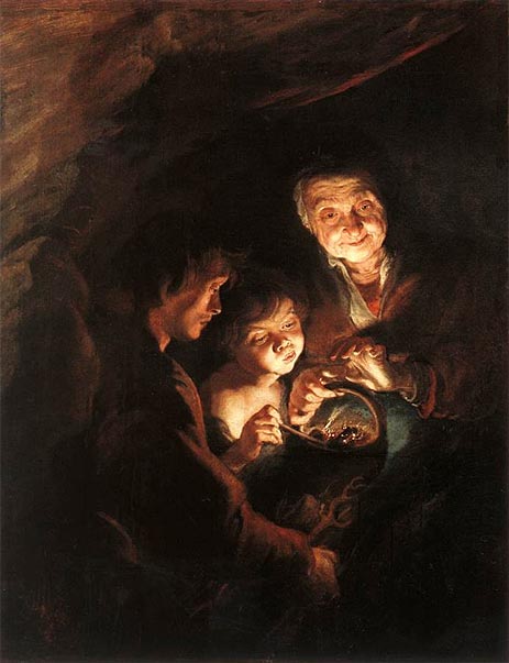 Old Woman with a Basket of Coal, c.1618/20 | Rubens