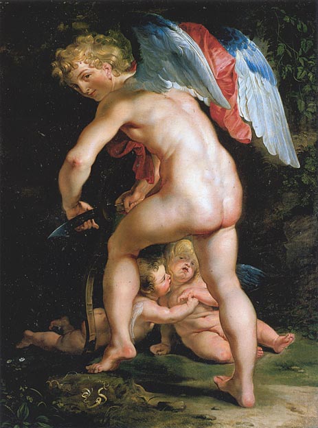 Cupid Making His Bow, 1614 | Rubens