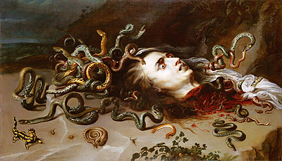 Haupt der Medusa, c.1617/18 | Rubens | Giclée Leinwand Kunstdruck