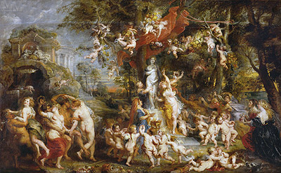 Venusfest (Fest der Venus Verticordia), c.1636/38 | Rubens | Giclée Leinwand Kunstdruck