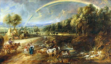 The Rainbow Landscape, c.1636/37 | Rubens | Giclée Leinwand Kunstdruck