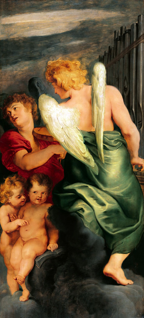 Four Music Making Angels, c.1615/20 | Rubens | Giclée Leinwand Kunstdruck