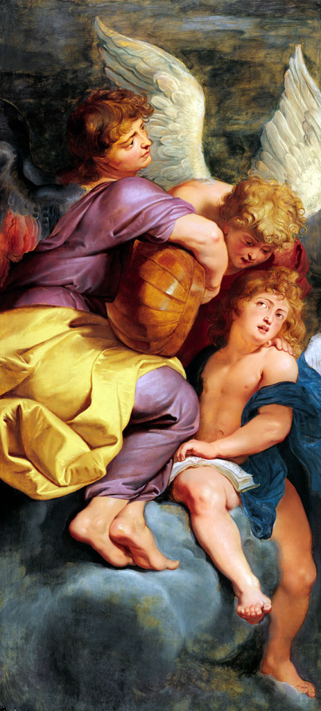 Three Music Making Angels, c.1615/20 | Rubens | Giclée Leinwand Kunstdruck