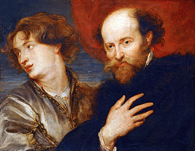 Double Portrait of van Dyck and Rubens, n.d. | Rubens | Giclée Canvas Print