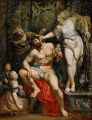 Hercules and Omphale, c.1602/05 | Rubens | Giclée Leinwand Kunstdruck