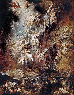 Der Höllensturz der Verdammten, c.1620/21 | Rubens | Giclée Leinwand Kunstdruck