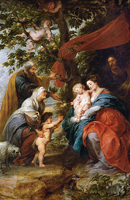 Die Heilige Familie unter einem Apfelbaum ruhend (Ildefonso-Altar), c.1630/32 | Rubens