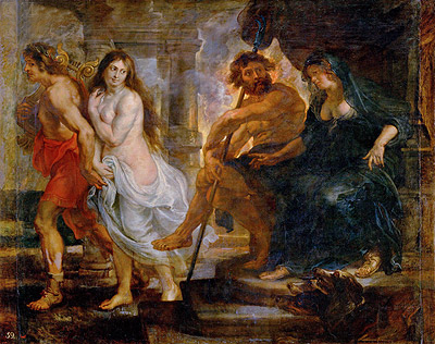 Orpheus and Euridice with Pluto and Proserpina, c.1636/38 | Rubens | Giclée Canvas Print
