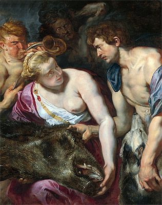 Atalanta and Meleager, c.1616 | Rubens | Giclée Leinwand Kunstdruck