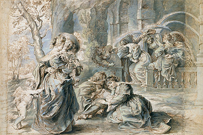 The Garden of Love (Left Part), n.d. | Rubens | Giclée Papier-Kunstdruck