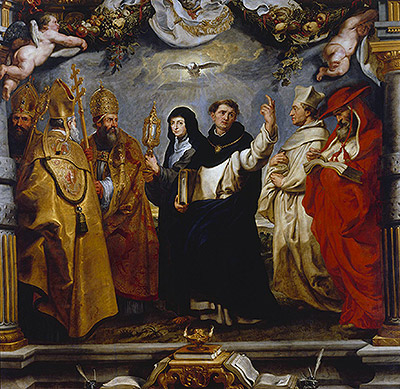 The Defenders of the Eucharist, c.1625 | Rubens | Giclée Leinwand Kunstdruck