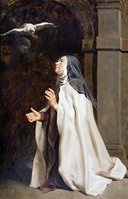 Teresa of Avila's Vision of the Dove, c.1614 | Rubens | Giclée Leinwand Kunstdruck
