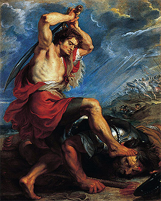 David Slaying Goliath, c.1616 | Rubens