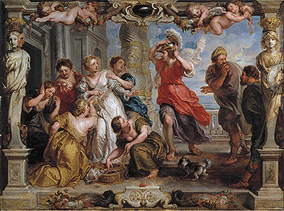 Achilles Discovered by Ulysses Among the Daughters of Lycomedes, c.1625/30 | Rubens | Giclée Canvas Print