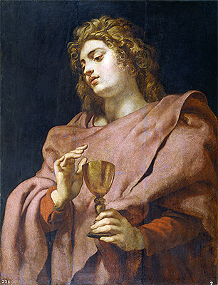 Saint John the Evangelist, c.1611 | Rubens | Giclée Leinwand Kunstdruck
