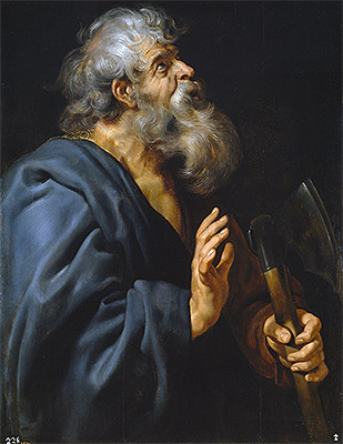 Saint Mathias, c.1611 | Rubens | Giclée Leinwand Kunstdruck