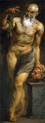 Silenus or a Faun, c.1636/38 | Rubens | Giclée Leinwand Kunstdruck