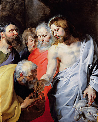 Christ's Charge to Peter, c.1616 | Rubens | Giclée Leinwand Kunstdruck