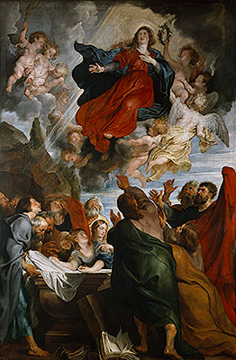 The Assumption of the Virgin Mary, c.1616/18 | Rubens | Giclée Leinwand Kunstdruck