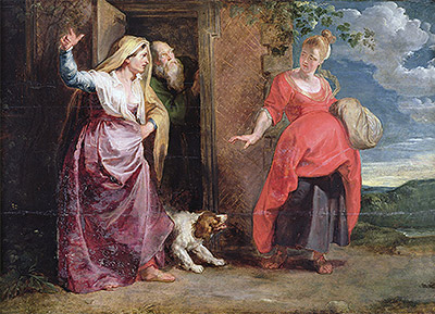 The Expulsion of Hagar, n.d. | Rubens | Giclée Leinwand Kunstdruck