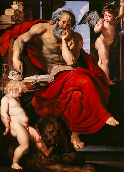 Heiliger Hieronymus, 1610 | Rubens | Giclée Leinwand Kunstdruck