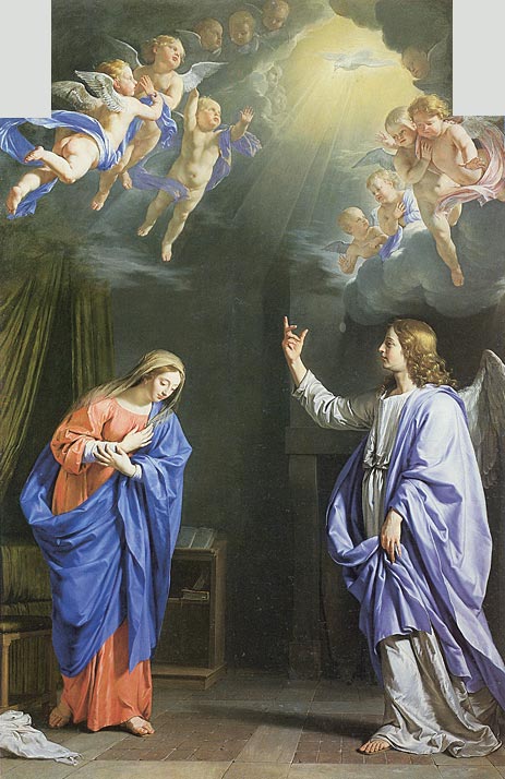 Philippe de Champaigne | The Annunciation, c.1648 | Giclée Canvas Print